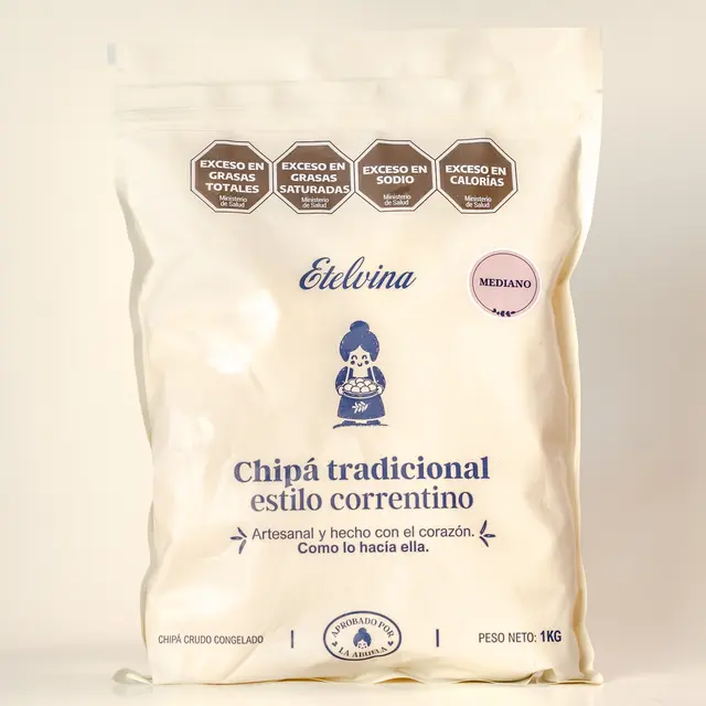 Bolsa de 1 kg de chipá Etelvina, tamaño mediano
